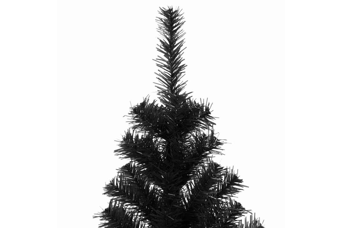 Vidaxl Artificial Christmas Tree With Stand Black 210 Cm Pvc-4