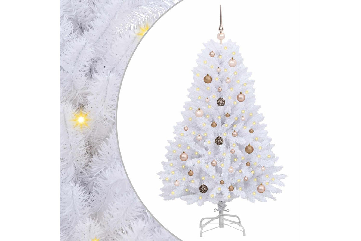 Vidaxl Artificial Christmas Tree 150 Cm Pvc And Steel White