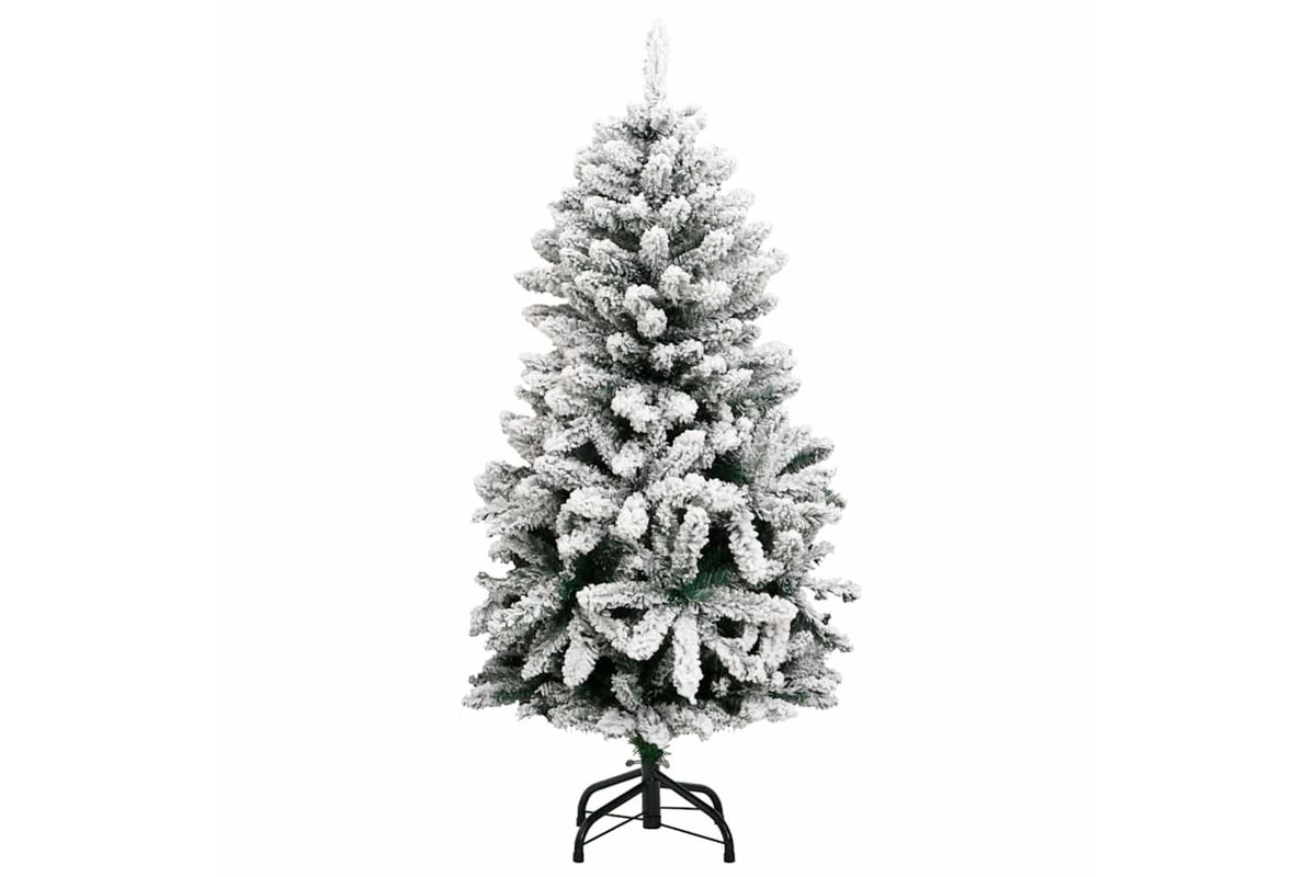 Vidaxl Artificial Hinged Christmas Tree 150 Leds Ball Set 120 Cm-3