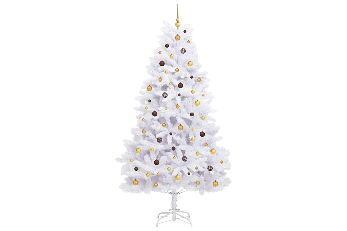 Vidaxl Artificial Christmas Tree 270 Cm Pvc And Steel White-4