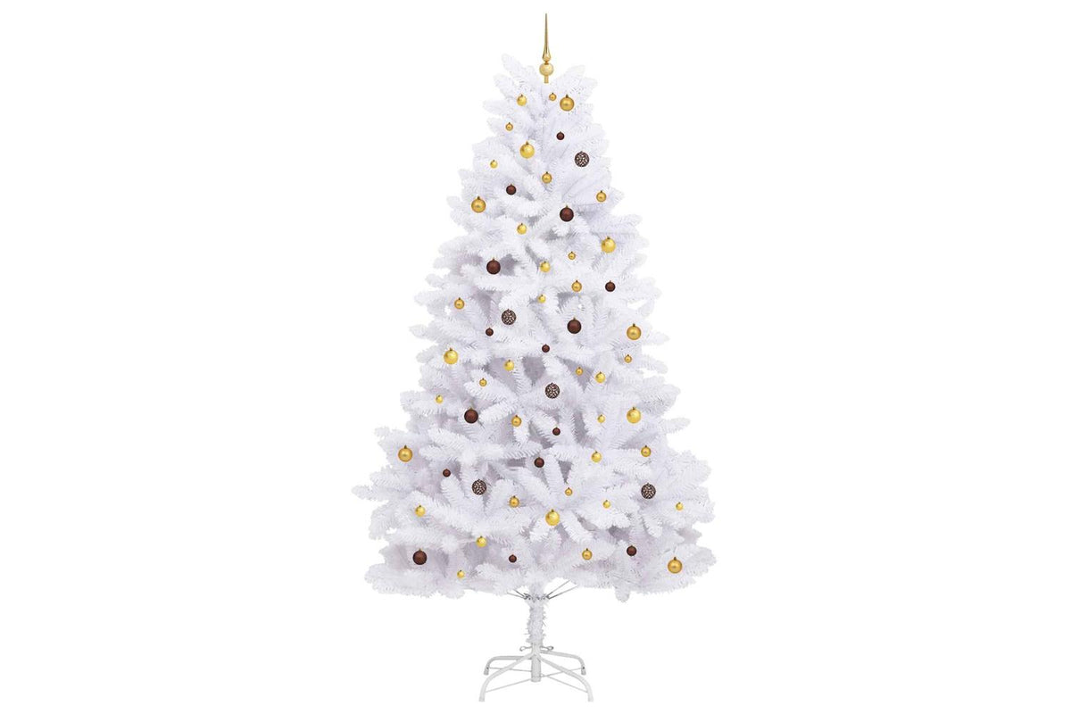 Vidaxl Artificial Christmas Tree 300 Cm Pvc And Steel White-4