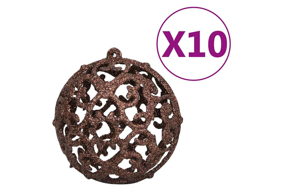 Vidaxl Artificial Hinged Christmas Tree 300 Leds Ball Set 210 Cm-9