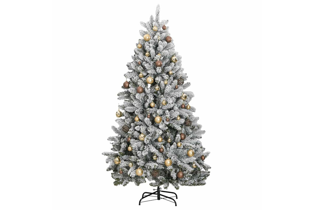 Vidaxl Artificial Hinged Christmas Tree 300 Leds Ball Set 300 Cm-2