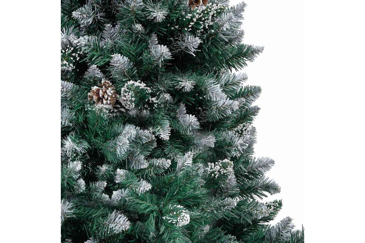 Vidaxl Artificial Christmas Tree With Pinecones And White Snow 150 Cm-4