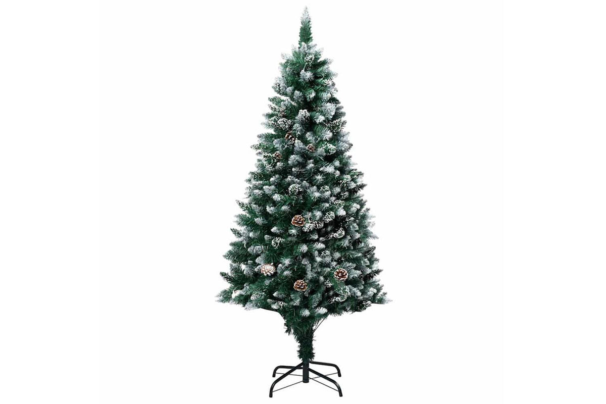 Vidaxl Artificial Christmas Tree With Pinecones And White Snow 180 Cm