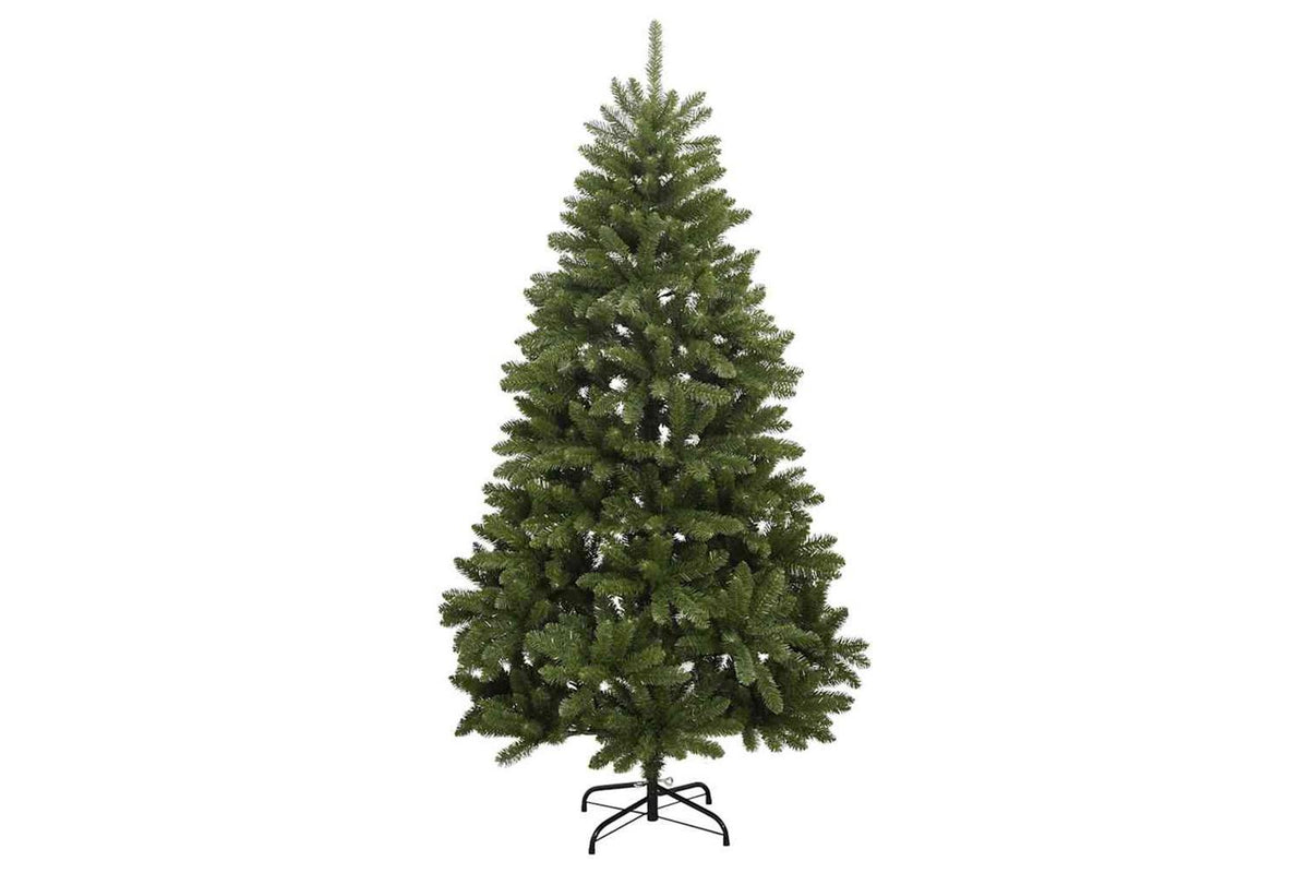Vidaxl Artificial Hinged Christmas Tree 300 Leds Ball Set 210 Cm-3