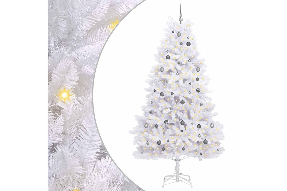 Vidaxl Artificial Christmas Tree 270 Cm Pvc And Steel White