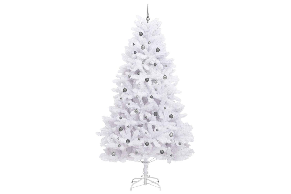 Vidaxl Artificial Christmas Tree 300 Cm Pvc And Steel White-4