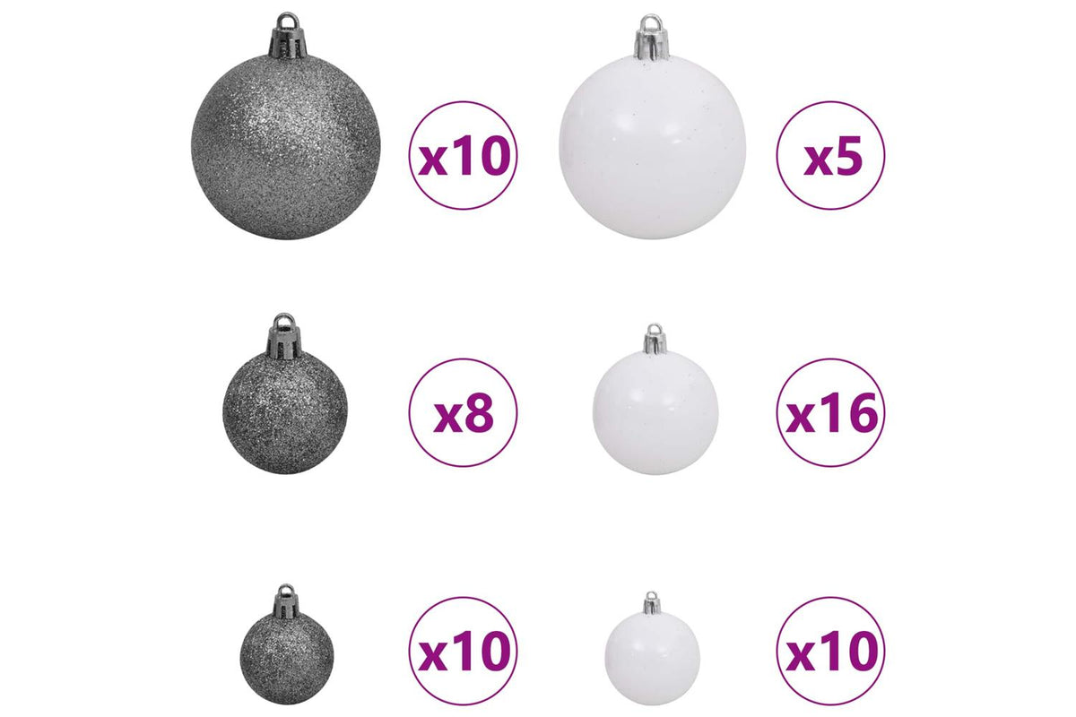 Vidaxl Artificial Christmas Tree 300 Cm Pvc And Steel White-7