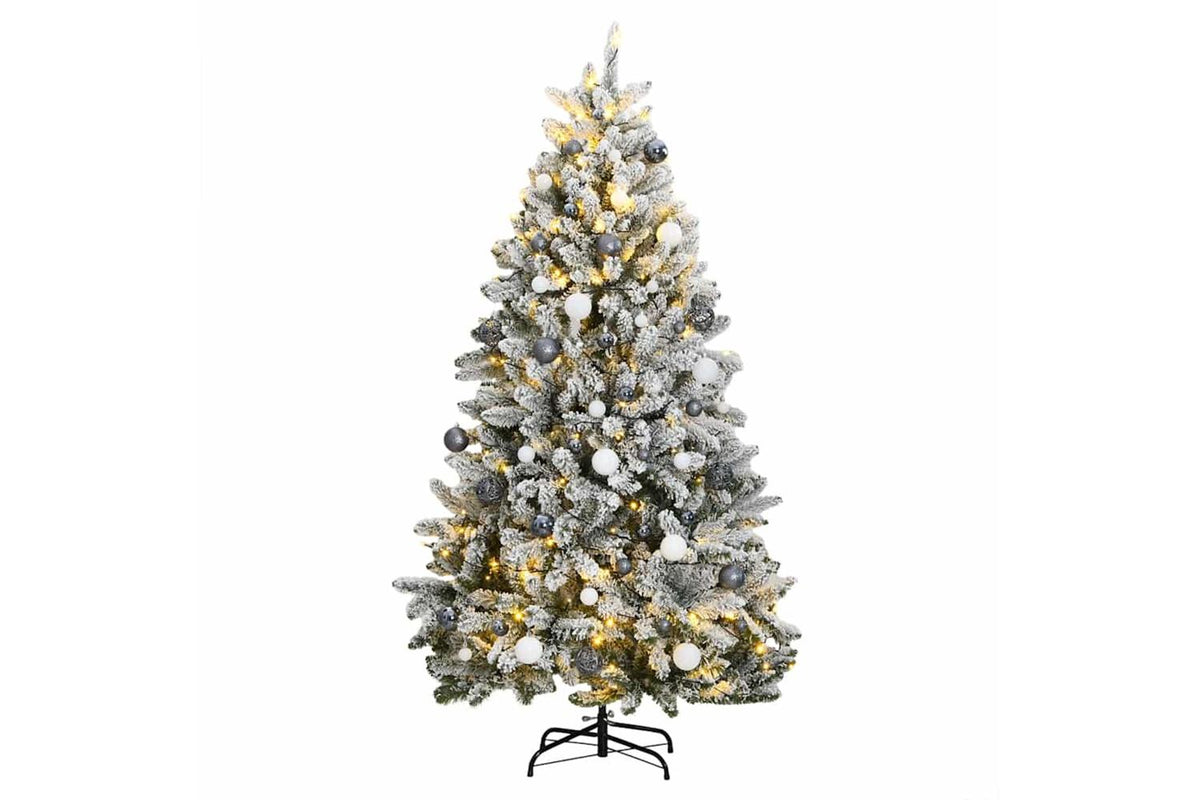 Vidaxl Artificial Hinged Christmas Tree 300 Leds Ball Set 300 Cm