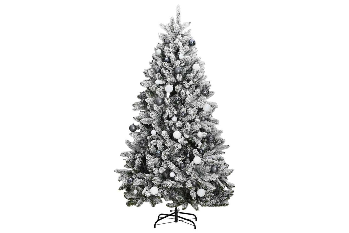 Vidaxl Artificial Hinged Christmas Tree 300 Leds Ball Set 300 Cm-2