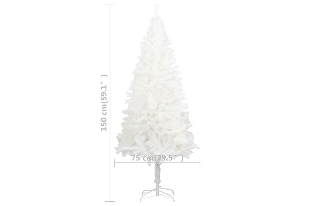 Vidaxl Artificial Christmas Tree Lifelike Needles White 150 Cm-6