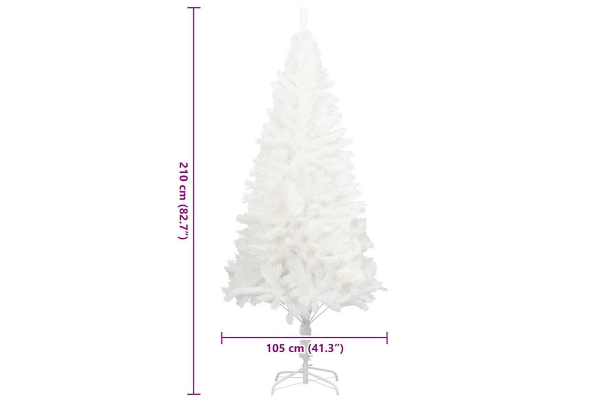 Vidaxl Artificial Christmas Tree Lifelike Needles White 210 Cm-6