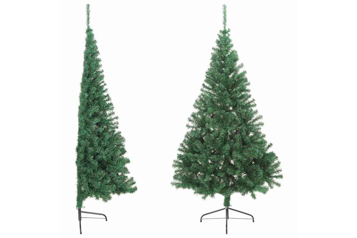 Vidaxl Artificial Half Christmas Tree With Stand Green 180 Cm Pvc-5