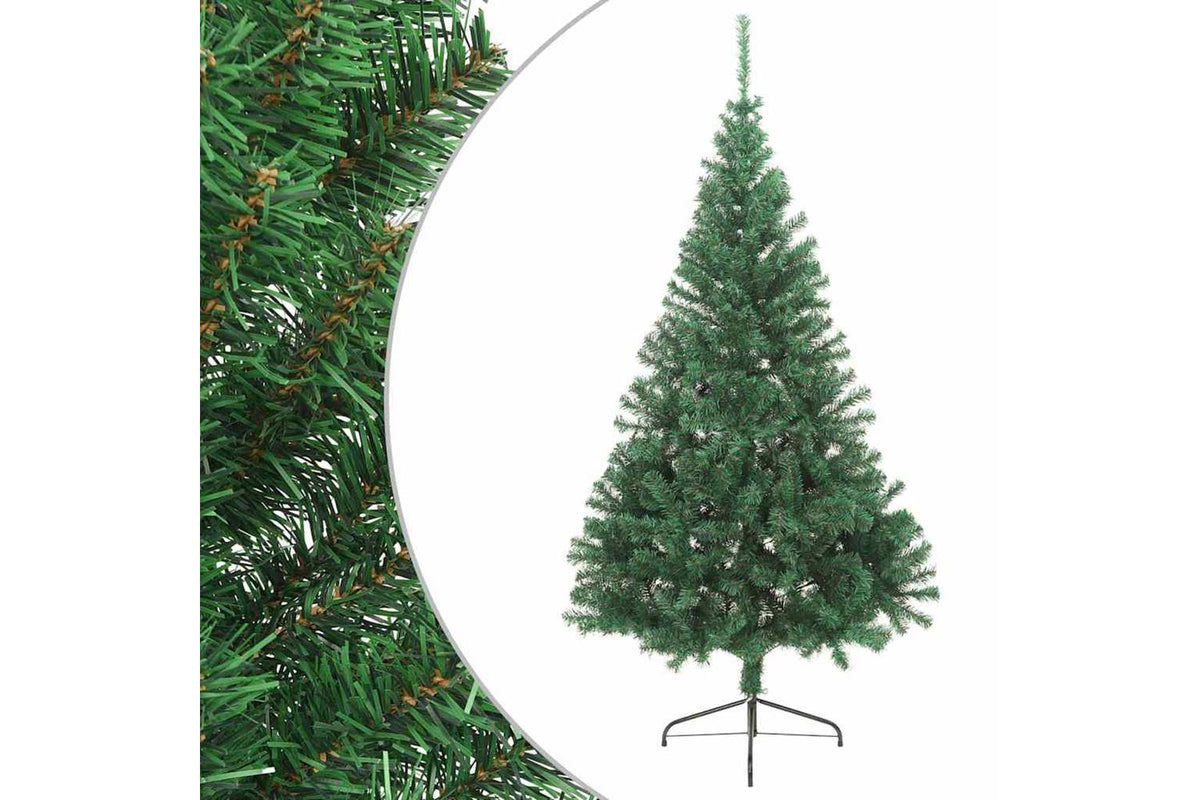 Vidaxl Artificial Half Christmas Tree With Stand Green 210 Cm Pvc