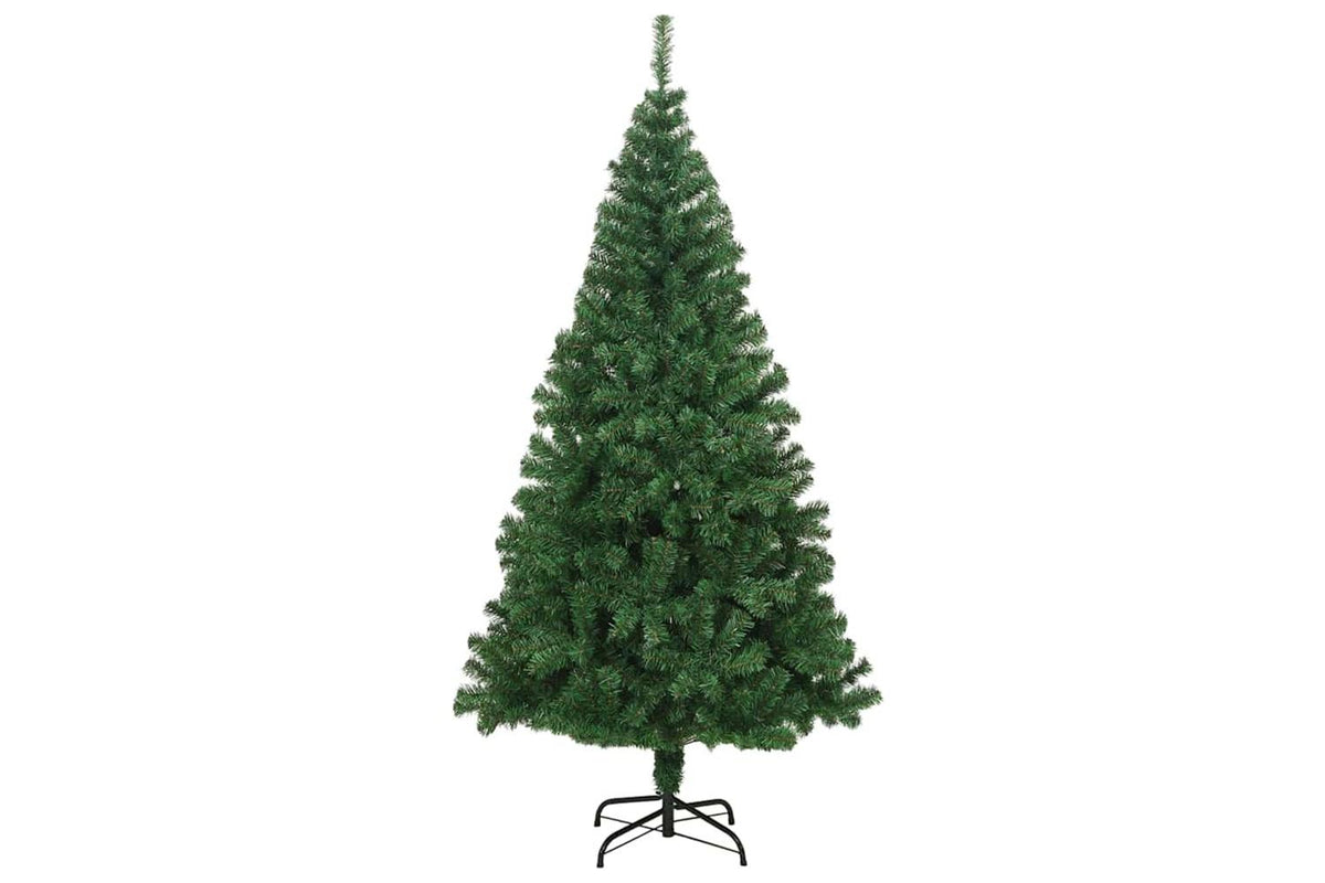 Vidaxl Artificial Christmas Tree With Thick Branches Green 210 Cm Pvc-2