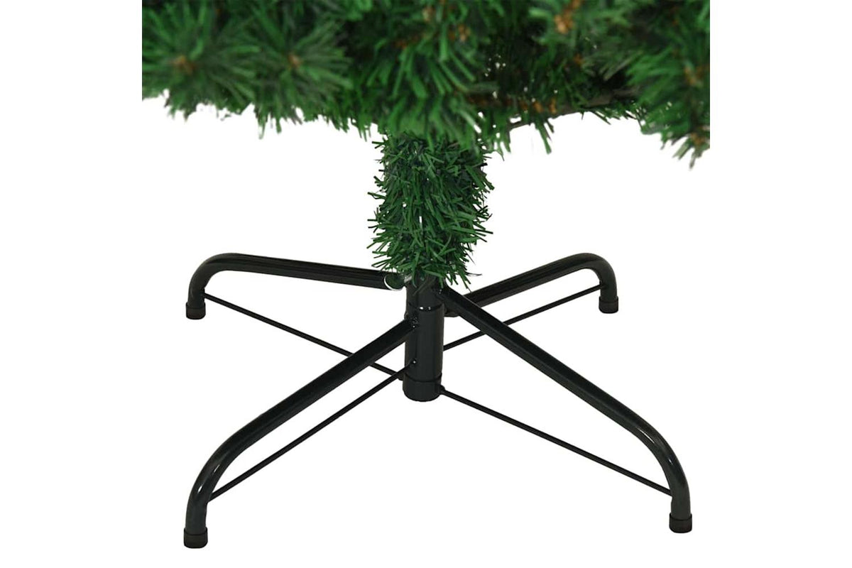 Vidaxl Artificial Christmas Tree With Thick Branches Green 210 Cm Pvc-5