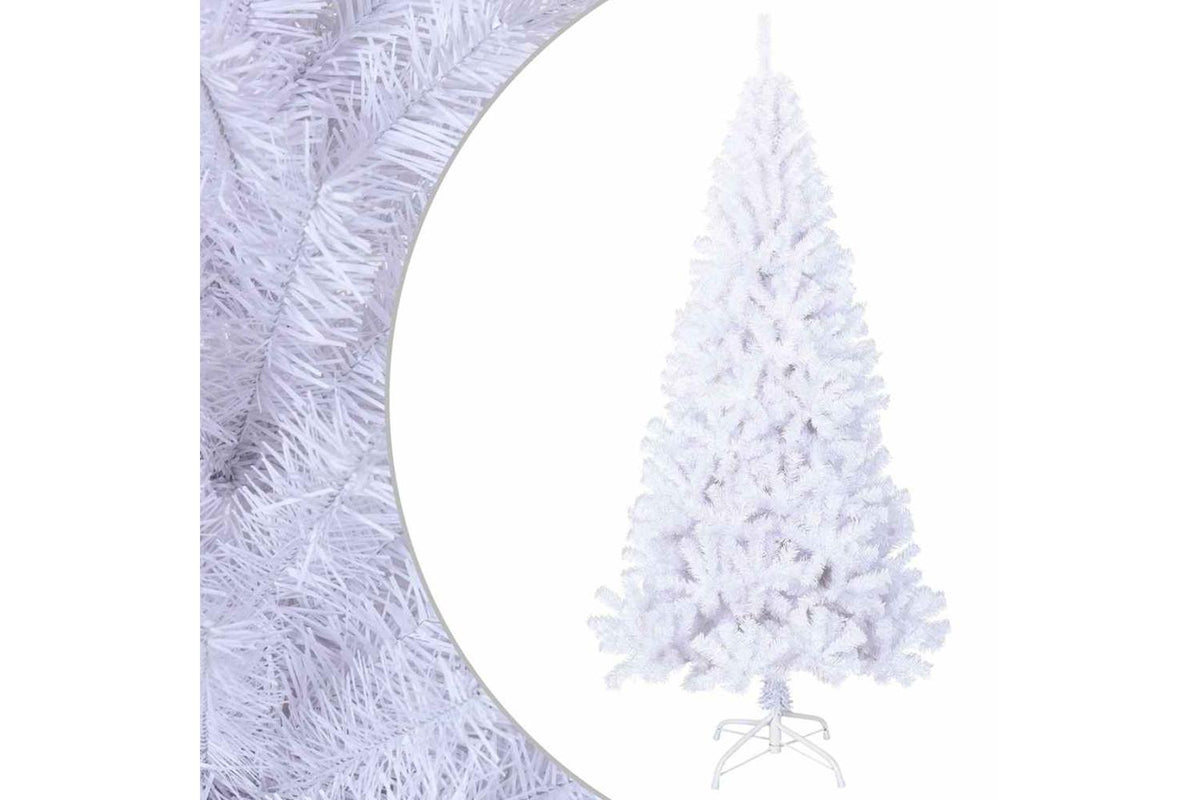 Vidaxl Artificial Christmas Tree With Thick Branches White 210 Cm Pvc
