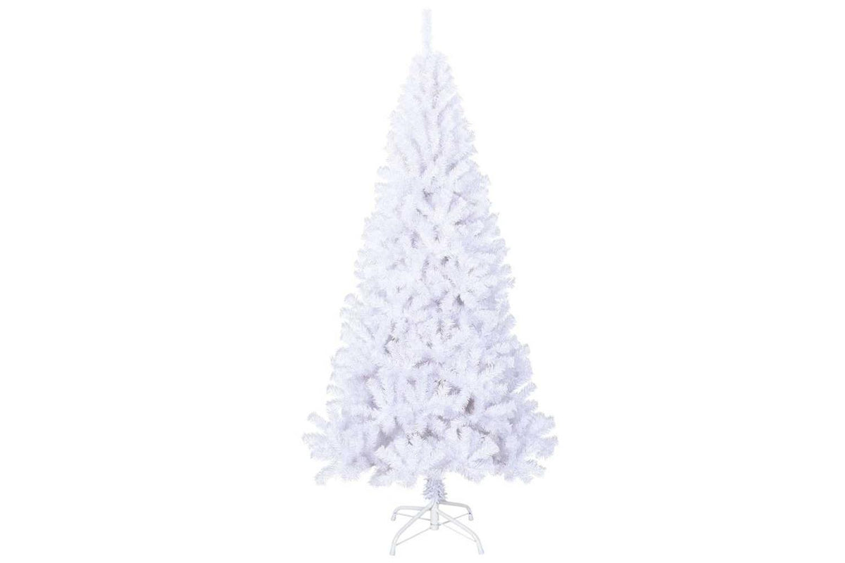 Vidaxl Artificial Christmas Tree With Thick Branches White 240 Cm Pvc-2