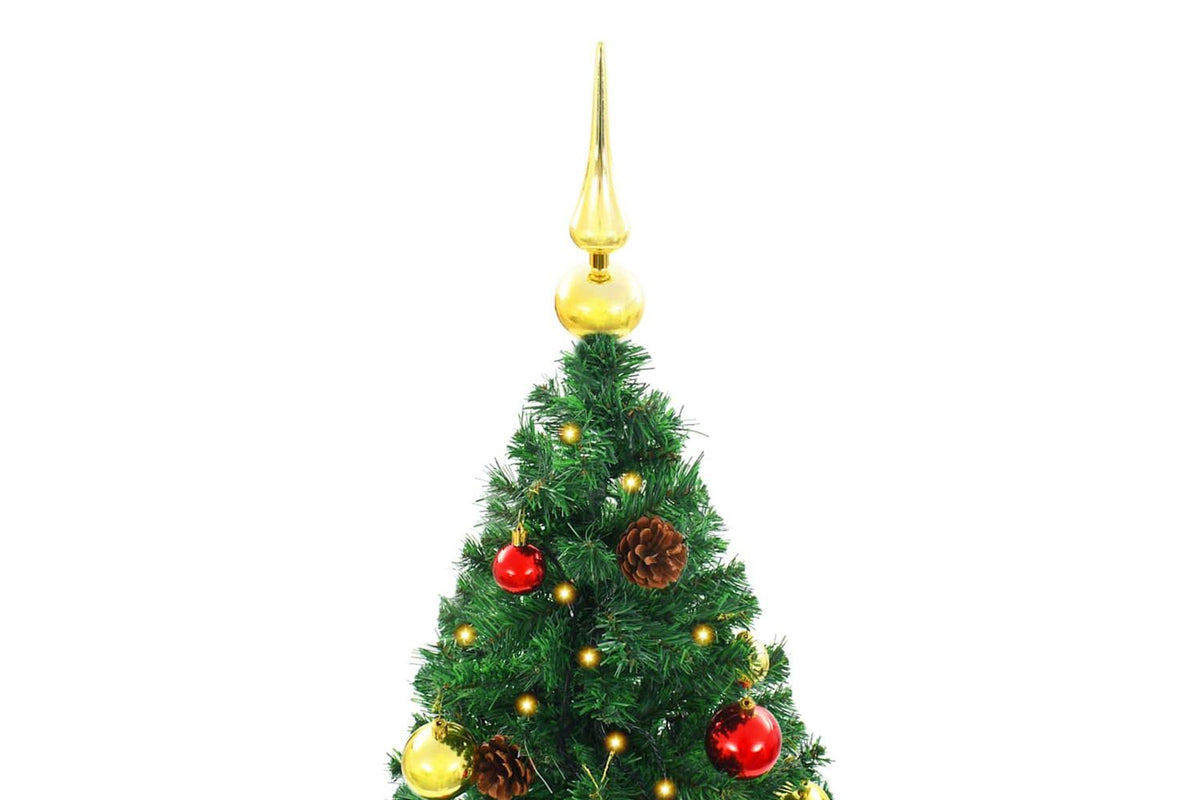 Vidaxl Artificial Pre-lit Christmas Tree With Baubles Green 150 Cm-8
