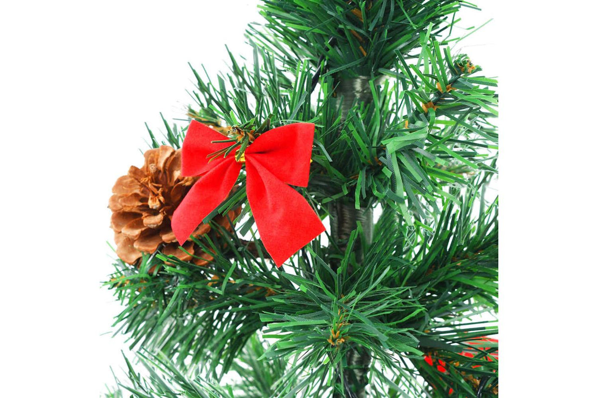 Vidaxl Artificial Pre-lit Christmas Tree With Baubles Green 64 Cm-7