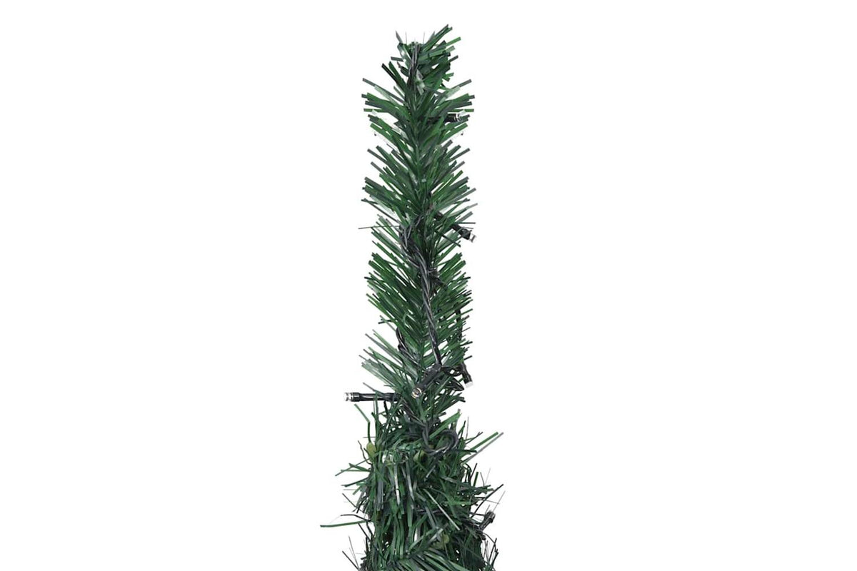 Vidaxl Pop-up String Artificial Pre-lit Christmas Tree Green 150 Cm-7