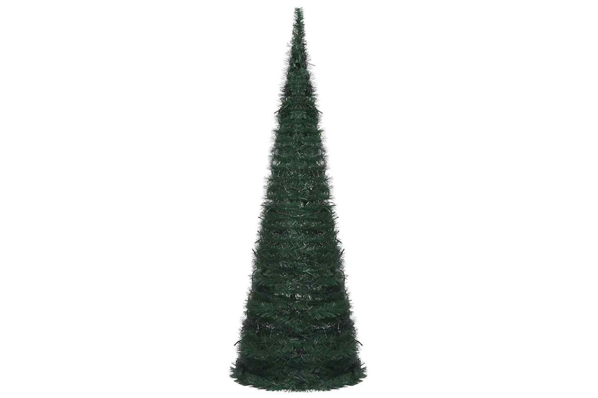 Vidaxl Pop-up String Artificial Pre-lit Christmas Tree Green 180 Cm-6