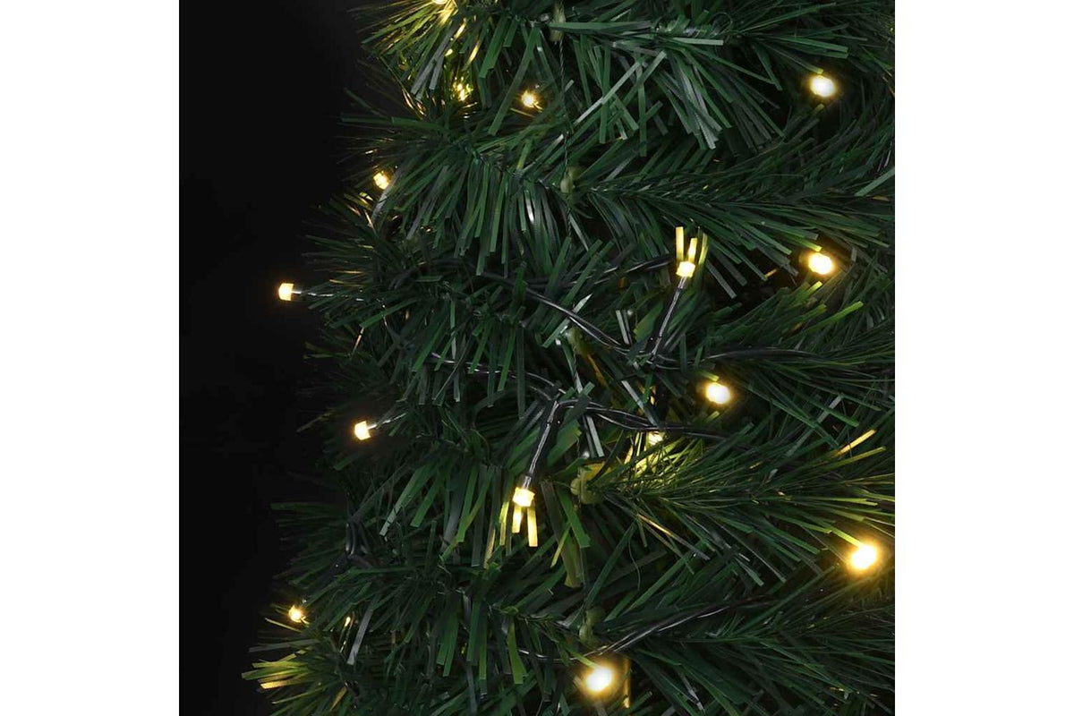 Vidaxl Pop-up String Artificial Pre-lit Christmas Tree Green 210 Cm-5