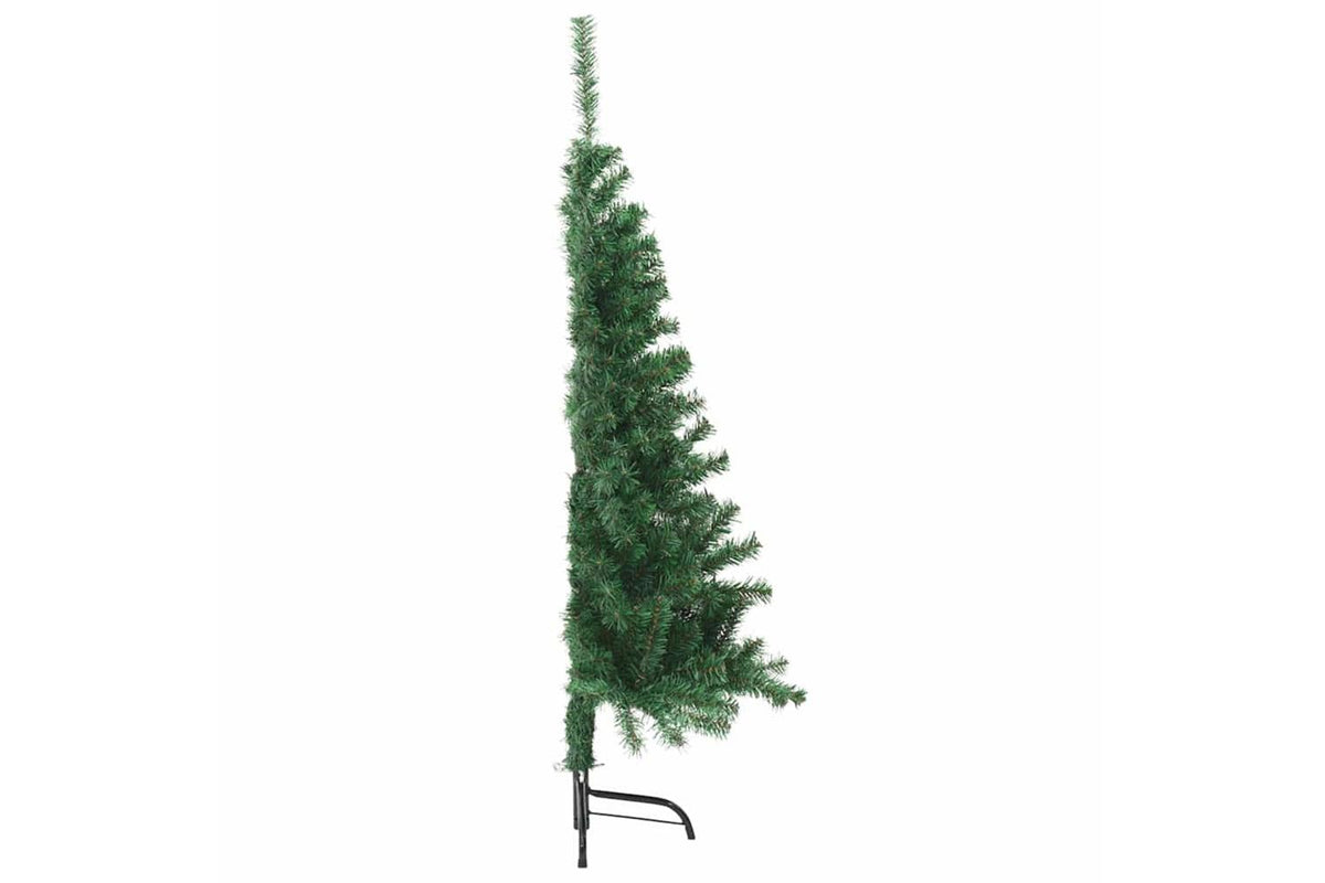 Vidaxl Artificial Half Christmas Tree With Stand Green 120 Cm Pvc-5