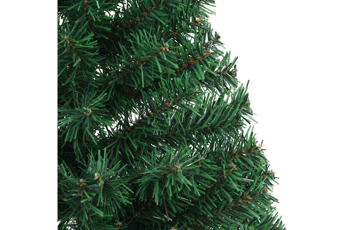 Vidaxl Artificial Half Christmas Tree With Stand Green 120 Cm Pvc-7