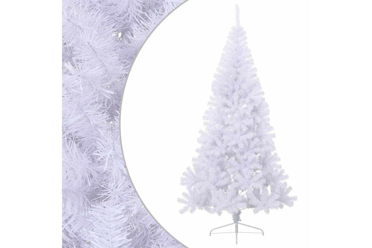 Vidaxl Artificial Half Christmas Tree With Stand White 210 Cm Pvc