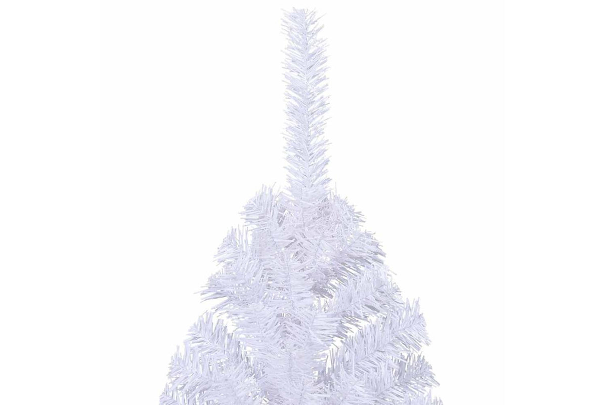 Vidaxl Artificial Half Christmas Tree With Stand White 210 Cm Pvc-6