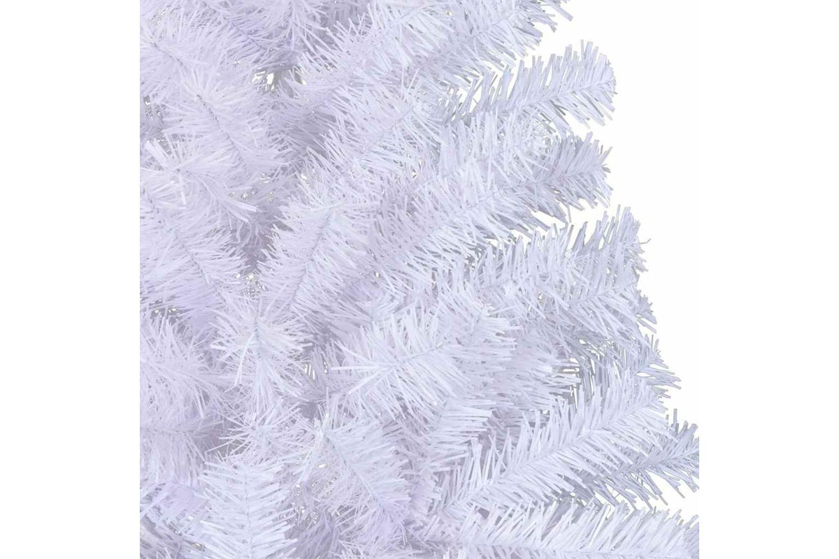 Vidaxl Artificial Half Christmas Tree With Stand White 210 Cm Pvc-7
