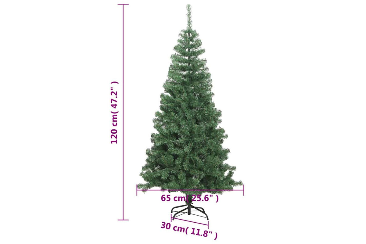 Vidaxl Artificial Christmas Tree With Stand 120 Cm 230 Branches-6