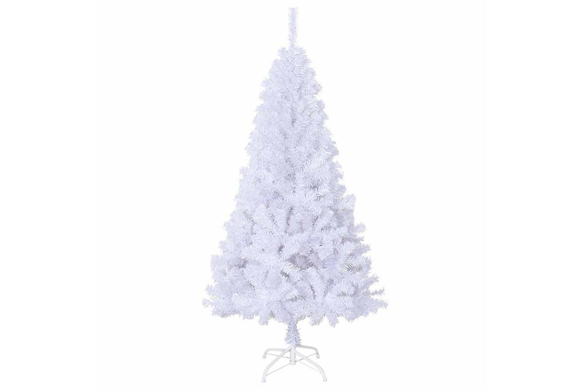 Vidaxl Artificial Christmas Tree With Thick Branches White 120 Cm Pvc-3