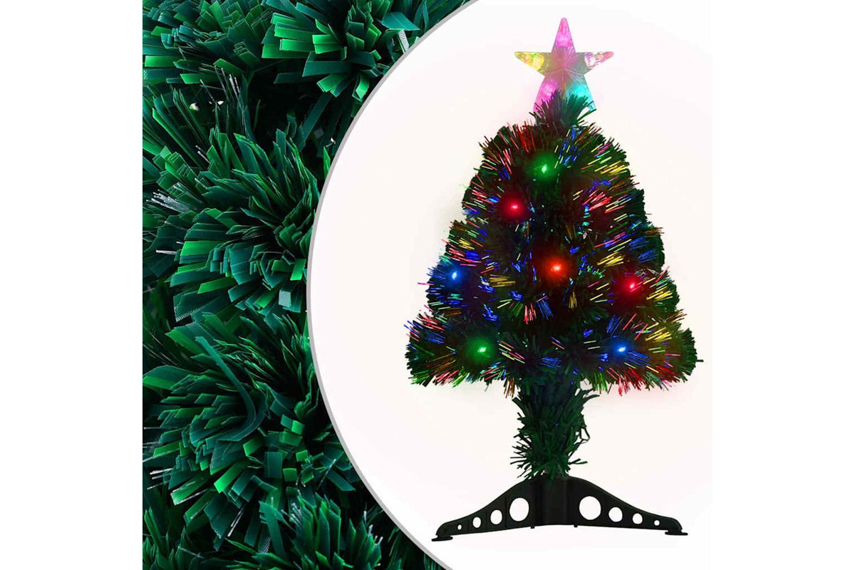 Vidaxl Pre-lit Christmas Tree With Standled 64 Cm Fibre Optic
