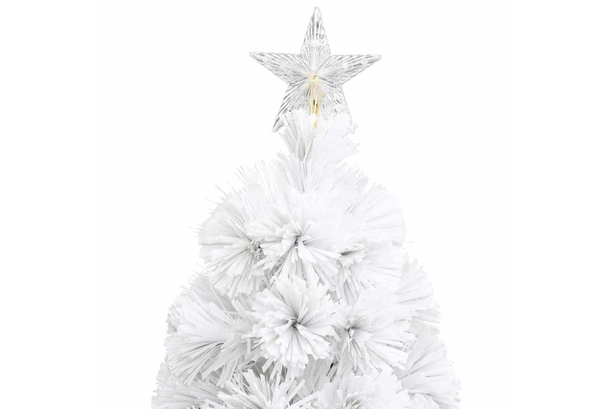 Vidaxl Artificial Pre-lit Christmas Tree White 64 Cm Fibre Optic-7