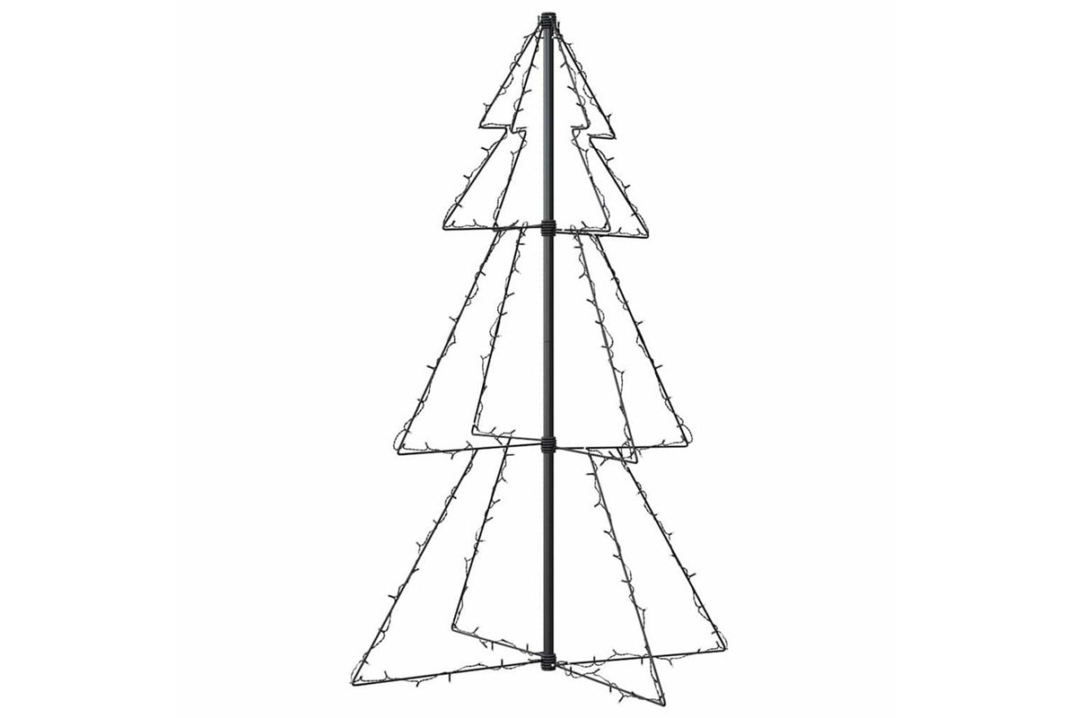 Vidaxl Christmas Cone Tree 160 Leds Indoor And Outdoor 78x120 Cm-4
