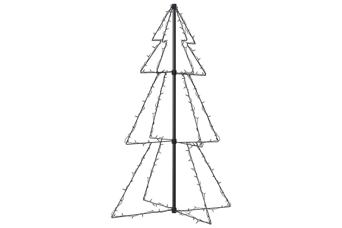 Vidaxl Christmas Cone Tree 160 Leds Indoor And Outdoor 78x120 Cm-4