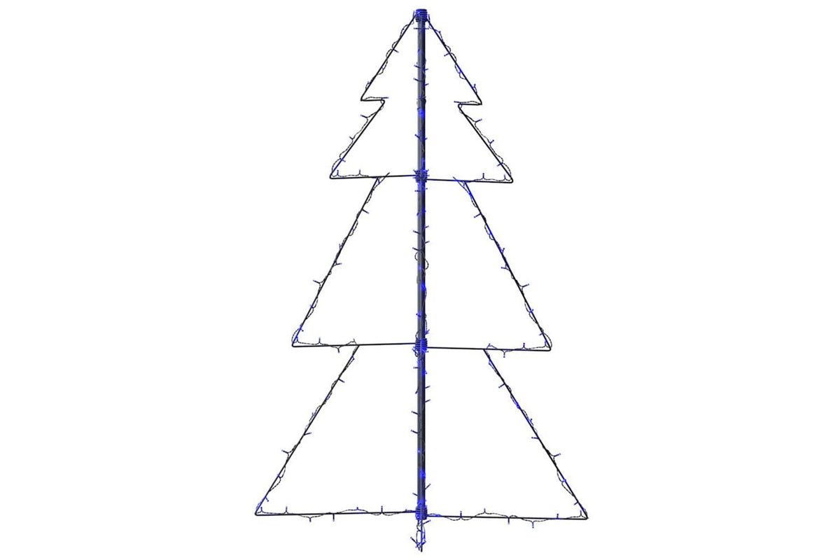 Vidaxl Christmas Cone Tree 160 Leds Indoor And Outdoor 78x120 Cm-5