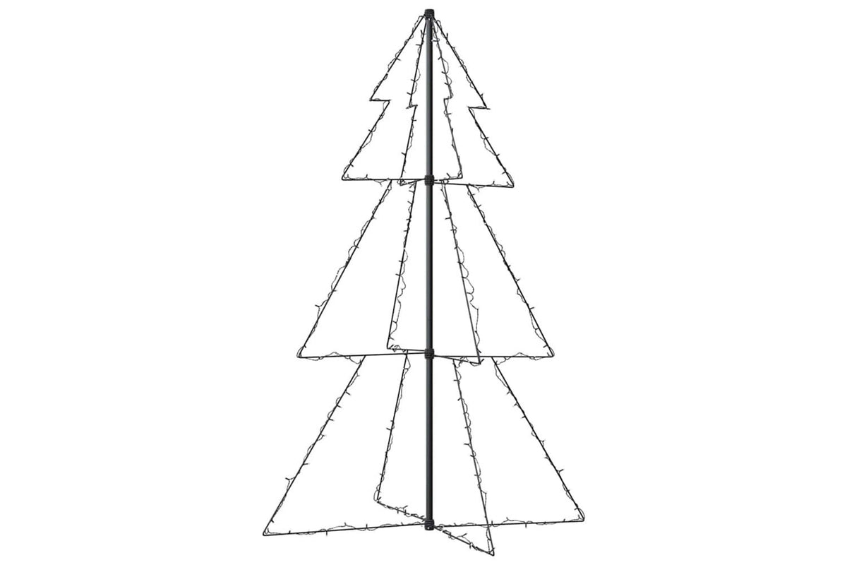 Vidaxl Christmas Cone Tree 200 Leds Indoor And Outdoor 98x150 Cm-4