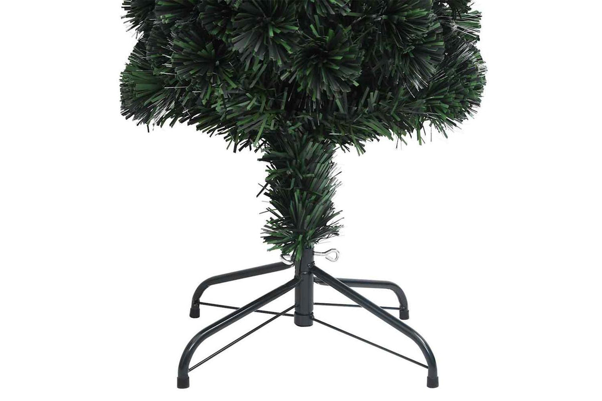 Vidaxl Artificial Slim Christmas Tree With Stand 210 Cm Fibre Optic-8