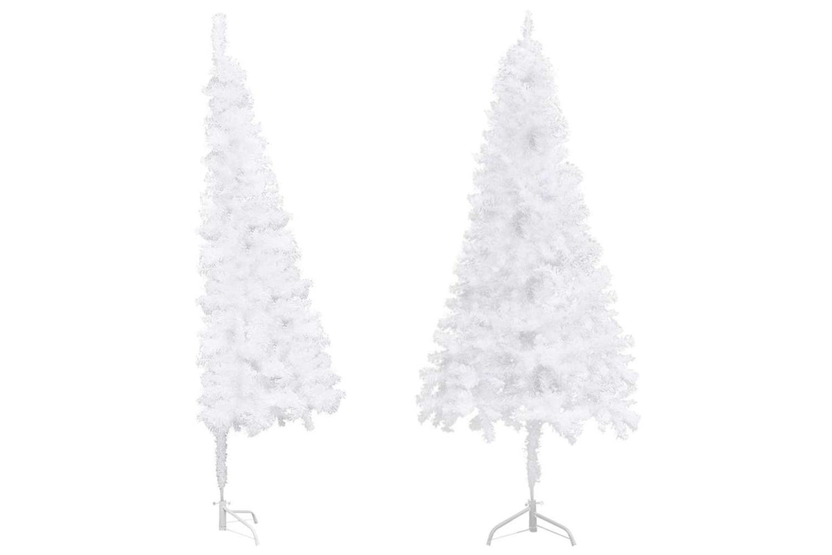 Vidaxl Corner Artificial Christmas Tree White 240 Cm Pvc