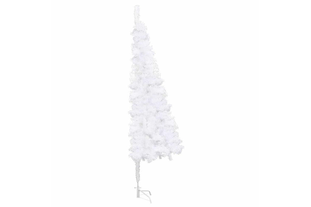 Vidaxl Corner Artificial Christmas Tree White 240 Cm Pvc-4