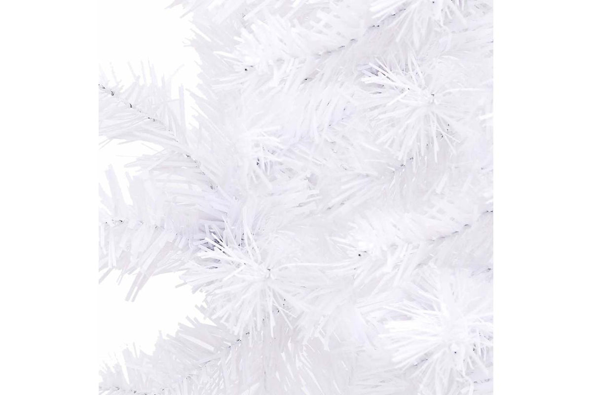 Vidaxl Corner Artificial Christmas Tree White 240 Cm Pvc-5