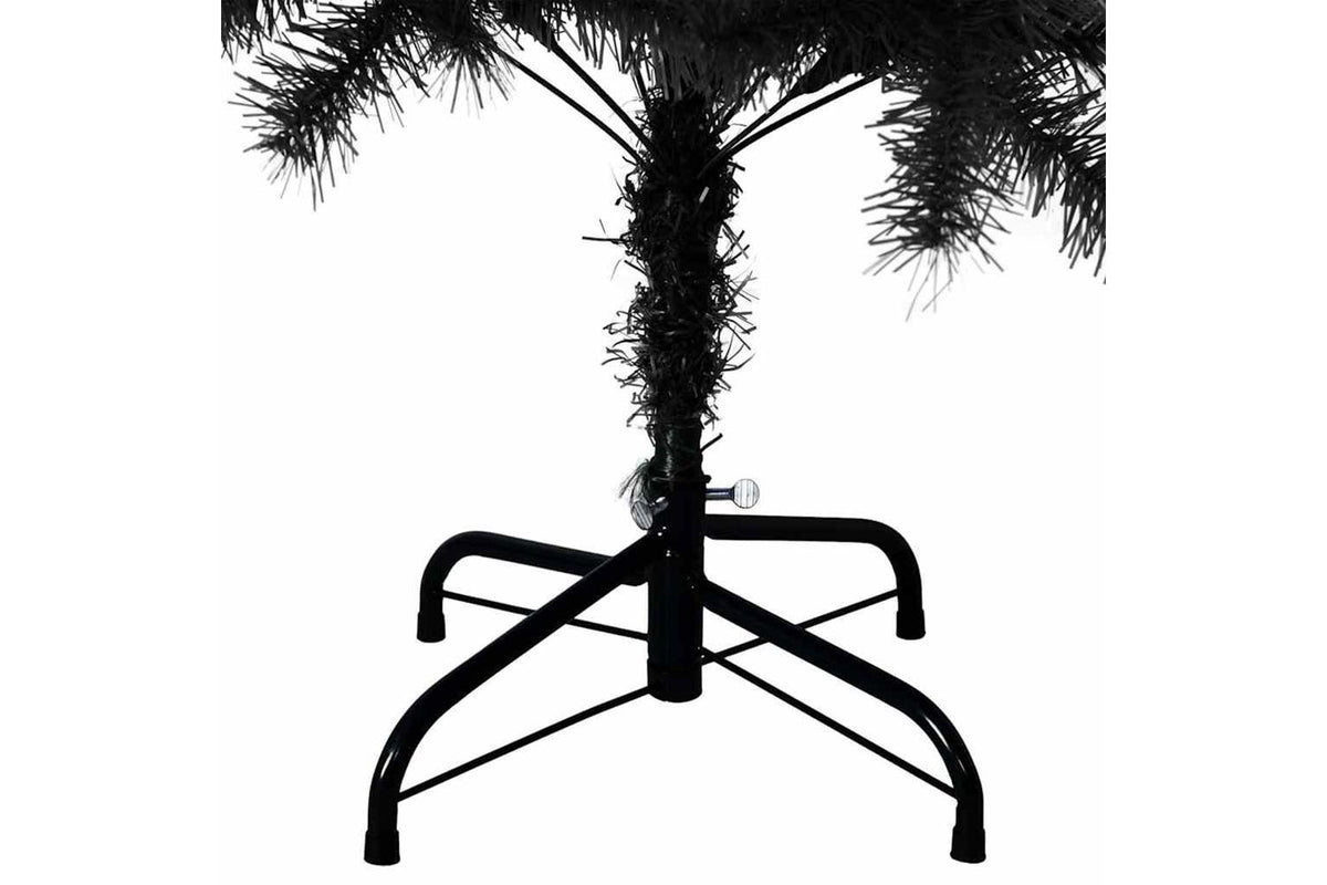 Vidaxl Artificial Christmas Tree With Stand Black 120 Cm Pvc-6