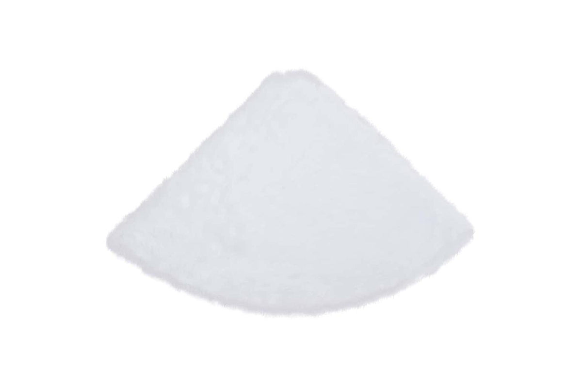 Vidaxl Christmas Tree Skirt White 122 Cm Faux Fur-4