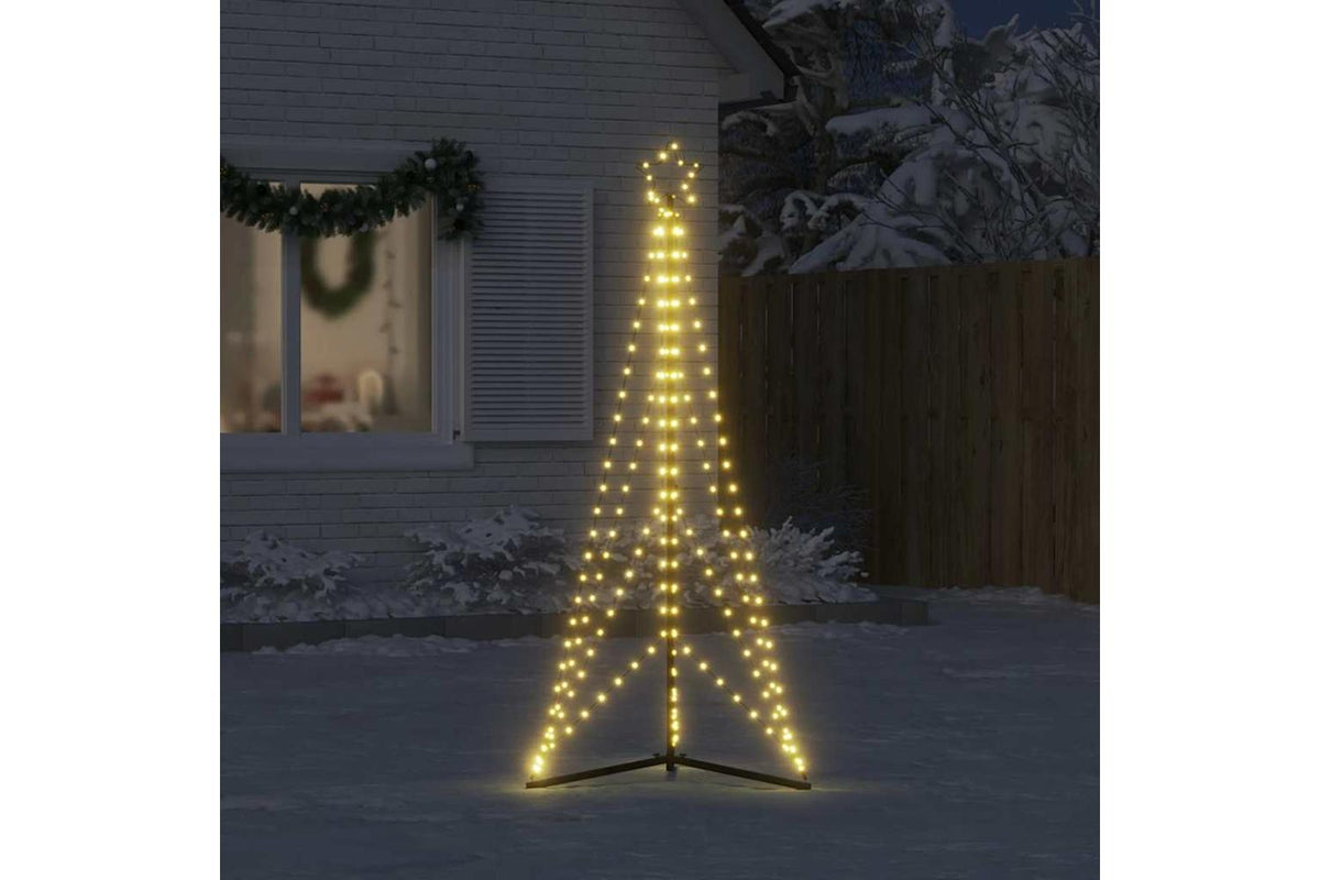Vidaxl Led Christmas Tree 363 Leds Warm White 182 Cm-3