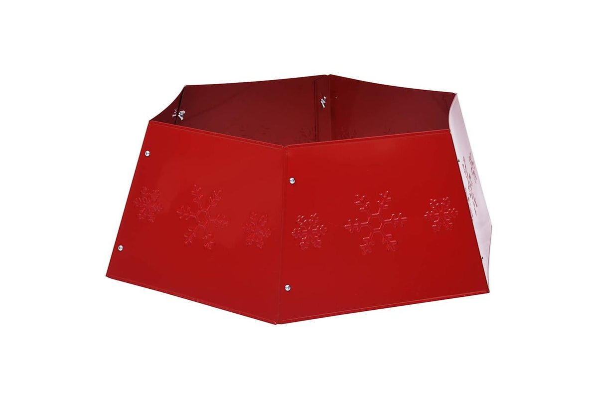 Vidaxl Christmas Tree Skirt Red 68x25 Cm-4