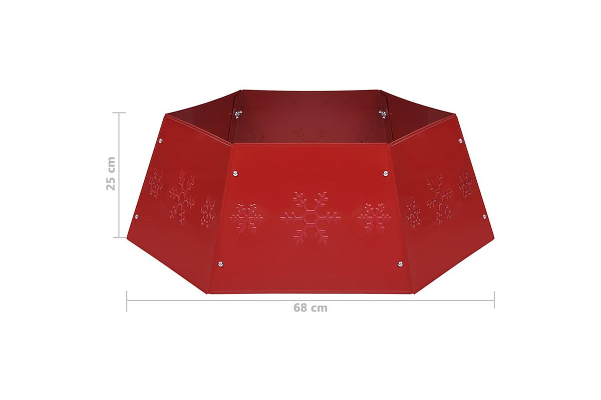 Vidaxl Christmas Tree Skirt Red 68x25 Cm-7